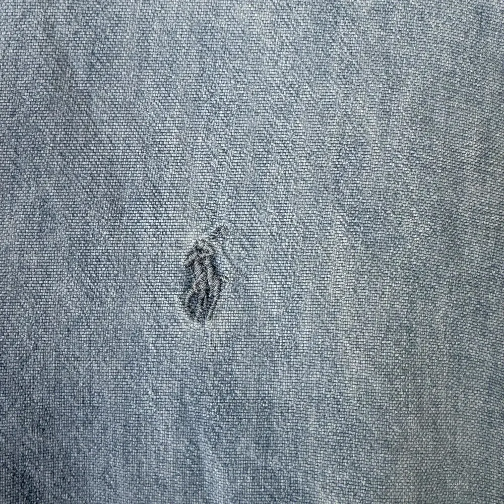 Ralph Lauren Men's Size 2XL XXL Blue Chambray Denim Button Down Shirt Cotton